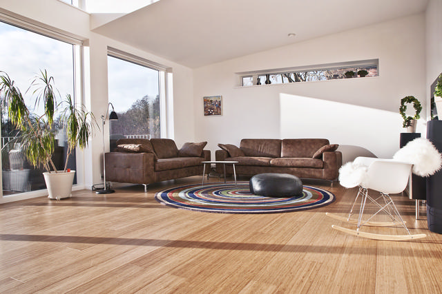 BambusPlank, Carboniseret, matlak, 19x150x1900 mm