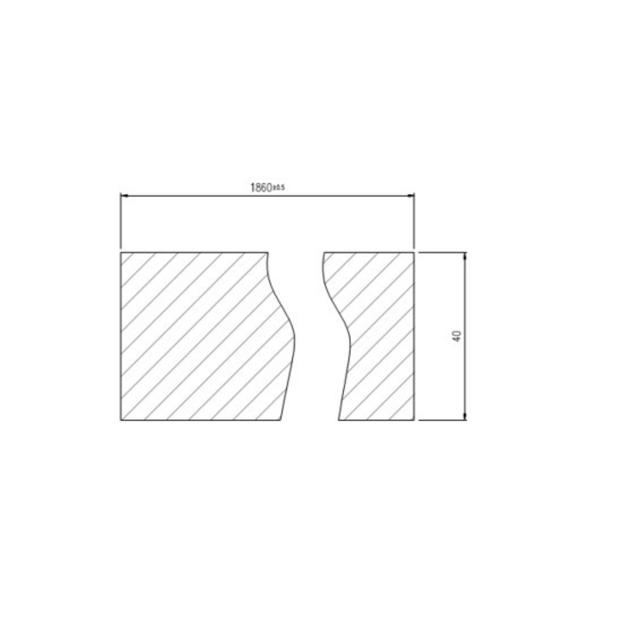 FSC 100% Bambus Bjælke, Espresso 152x40mm
