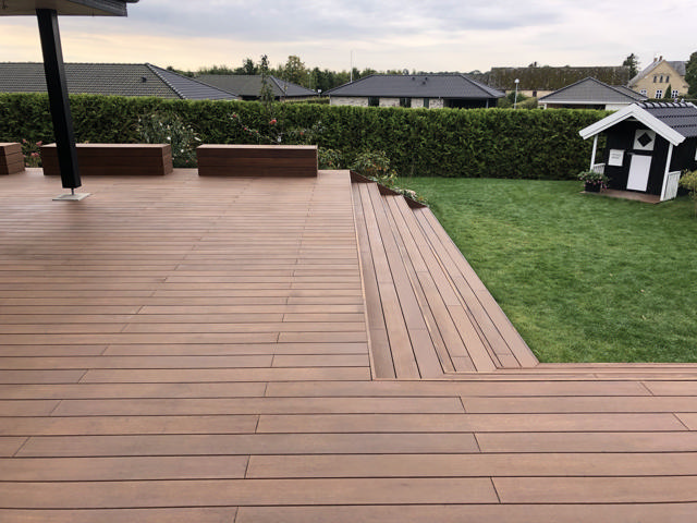 FSC 100% Bambus TerrassePlank  Pro™, Cognac, 155mm