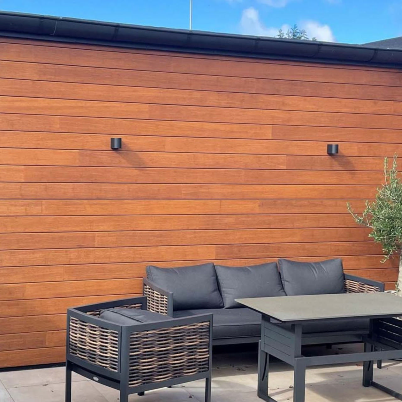 FSC 100% Bambus FacadePlank Pro™, Cognac 137mm